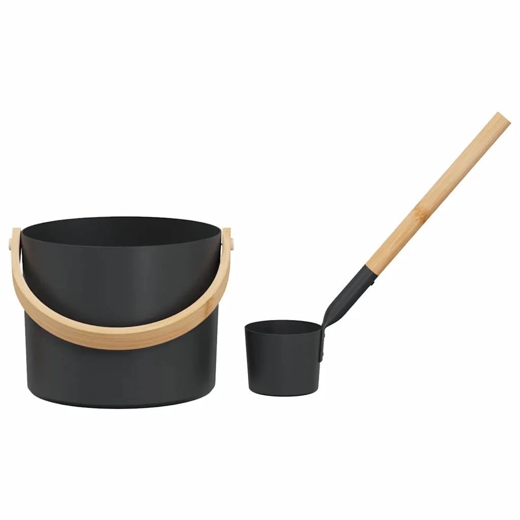 Set di Accessori per Sauna 2 pz Nero CFW2838413