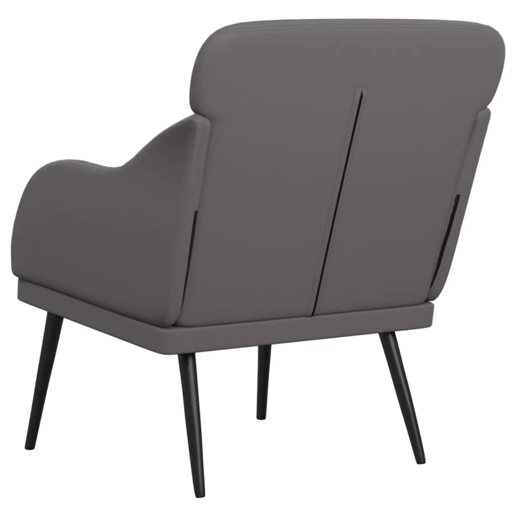 Poltrona Grigia 63x76x80 cm Similpelle cod mxl 5634