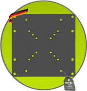 Adattatore universale VESA VESA 50x50 a 200x200, 1 pezzo, nero