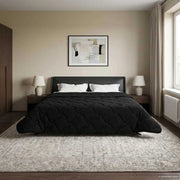 Piumino Letto Estivo 200 x 200 cm Estate Nero Traspirante 42026184