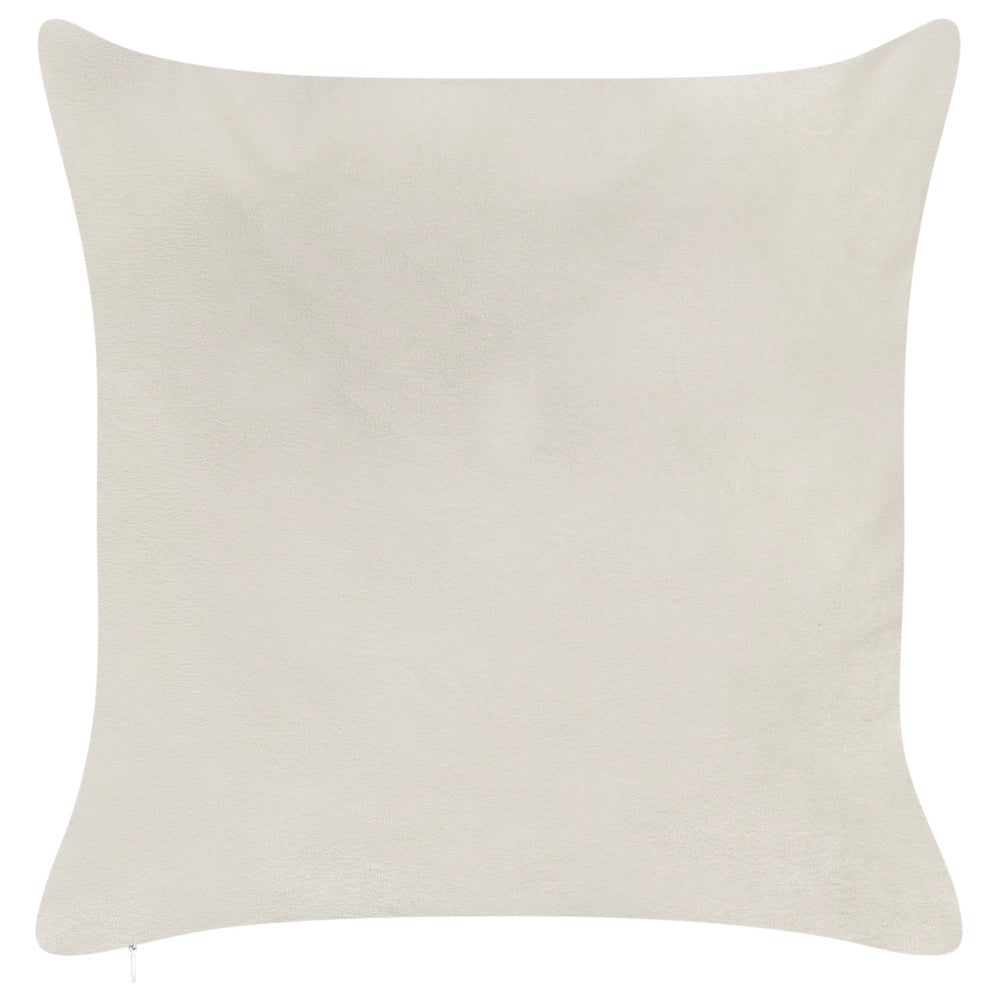 Set di 2 cuscini decorativi in tessuto di velluto bianco Motivo natalizio 45 x 45 cm Accessorio per la decorazione
