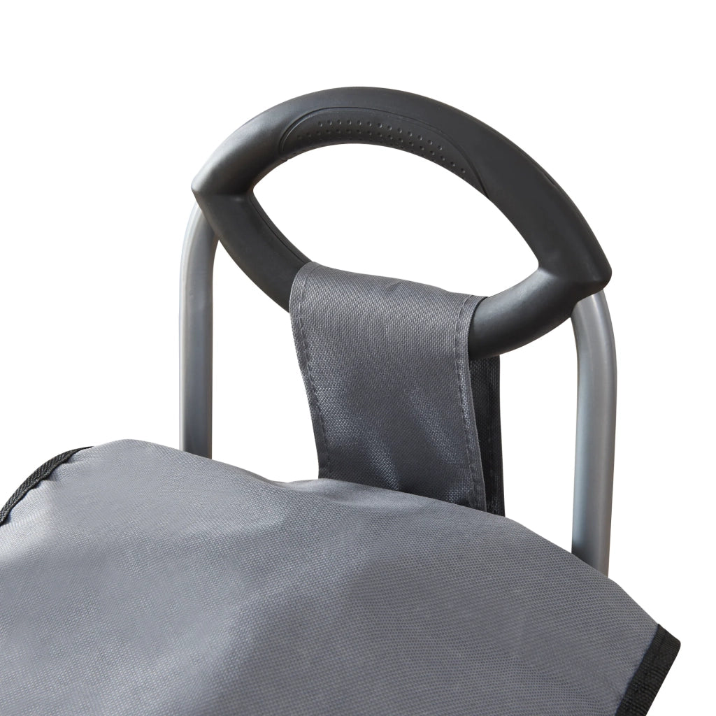 Carrello della spesa 36 litri 93 x 32 x 30 cm grigio scuro/nero 03_0006703