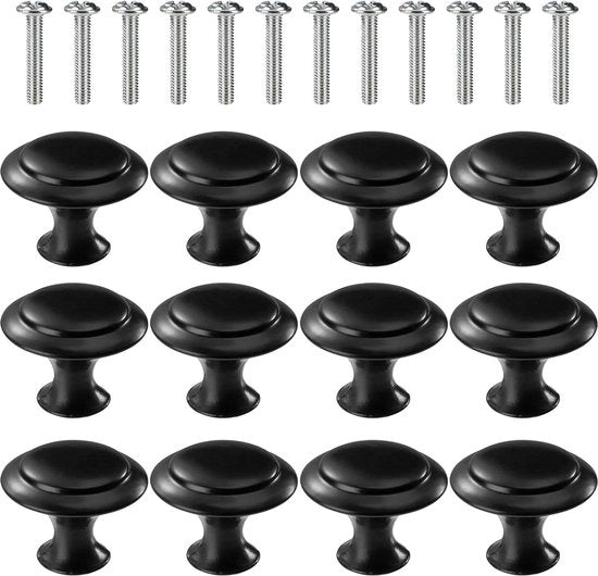 12 pezzi di maniglie a 30 mm rotonde per armadi e porte di cucina