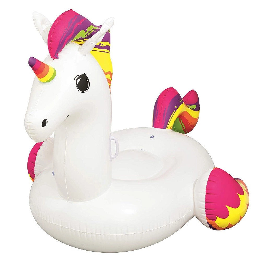 Trade Shop - Unicorno Fashion Cavalcabile Gigante 224 X 164 Cm Cavallo Arcobaleno -