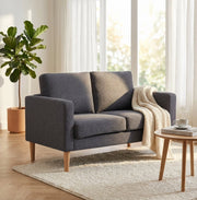 Divano 2 posti Scandinavo in Tessuto cm 124x73x82 - MANU