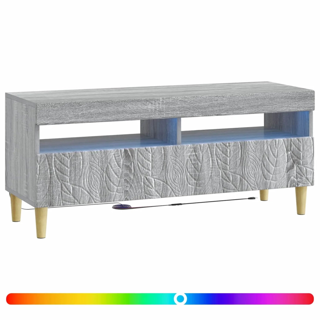 Mobile TV LED Sonoma grigio Legno ingegnerizzato 897211