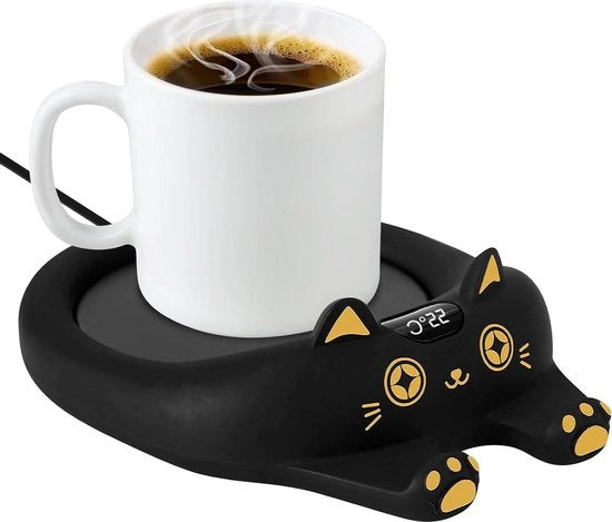 Bicchierino riscaldante caffè tè regolazione temperatura 45-55-75 °C ufficio scrivania accessori automatico funzione riscaldamento.