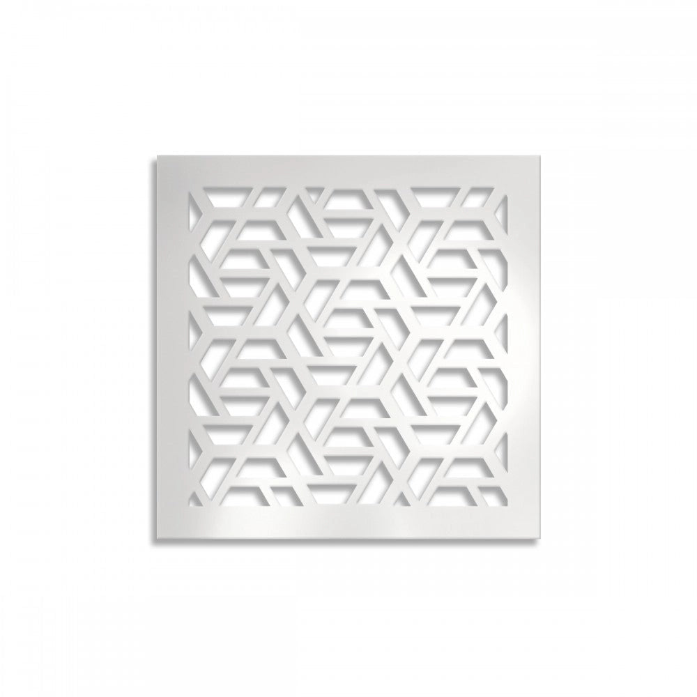 ROMBO - Pannello in PVC traforato - Parasole Colore: bianco, Misura: 98x98 cm