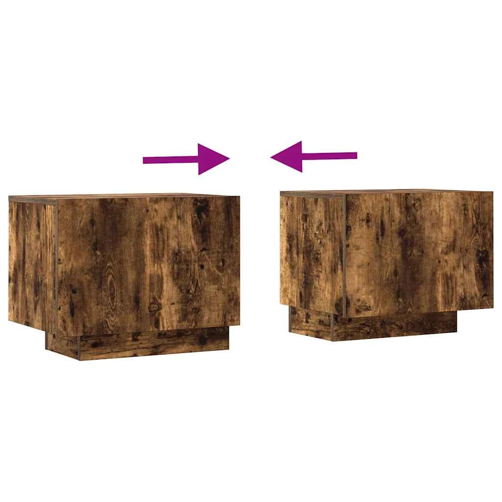 Mobile TV multimediale mensola TV credenza TV sala da pranzo soggiorno camera da letto rovere affumicato 100 x 35 x 40 cm legno ingegnerizzato marrone 02_0027267