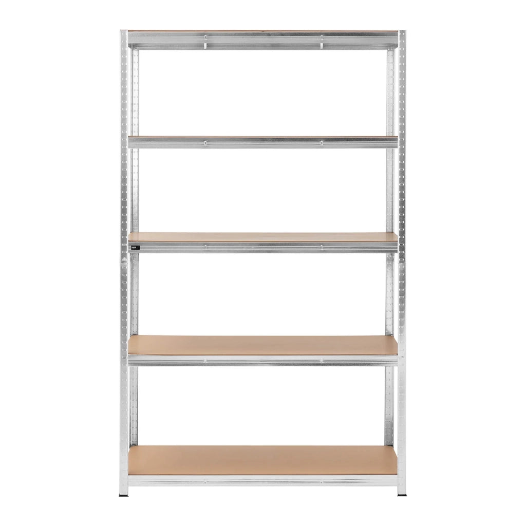 Ripiano per carichi pesanti 120 x 60 x 197 cm supporta 5 x 150 kg grigio robusto garage attrezzi officina 14_0005175
