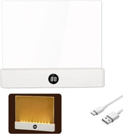 Lampada da lettura LED caricabile con pannello trasparente, ideale per leggere a letto di notte. Disponibile in 3 colori e con timer. Dotata di pannello di illuminazione regolabile e illuminazione della pagina completa.