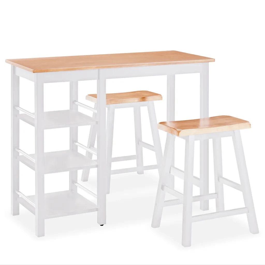 Set da Bar 3 pz in MDF Bianco 245364
