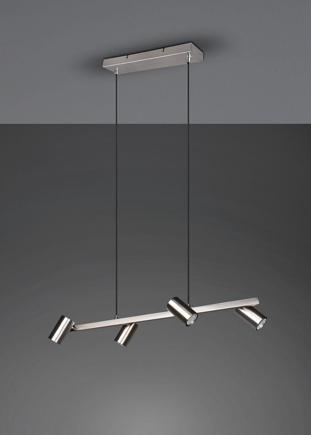 Lampada a Sospensione da Interno Attacco GU10 in Metallo Nickel Opaco