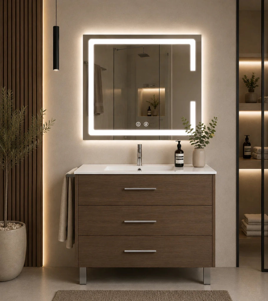 Mobile bagno con lavabo ORIGENBATH RIBERA senza specchio 70x40 cm frassino tea
