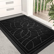 Tappetino di Porta Interno Senza Asciugatura - Tappetino di Porta Interno Lavabile - Nero - 40x60 CM