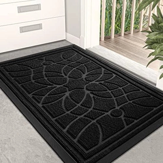 Tappetino di Porta Interno Senza Asciugatura - Tappetino di Porta Interno Lavabile - Nero - 40x60 CM