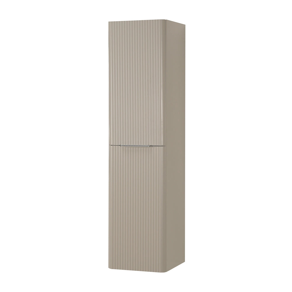 Colonna bagno sospesa 140cm in crema cannettato a 2 ante Mia
