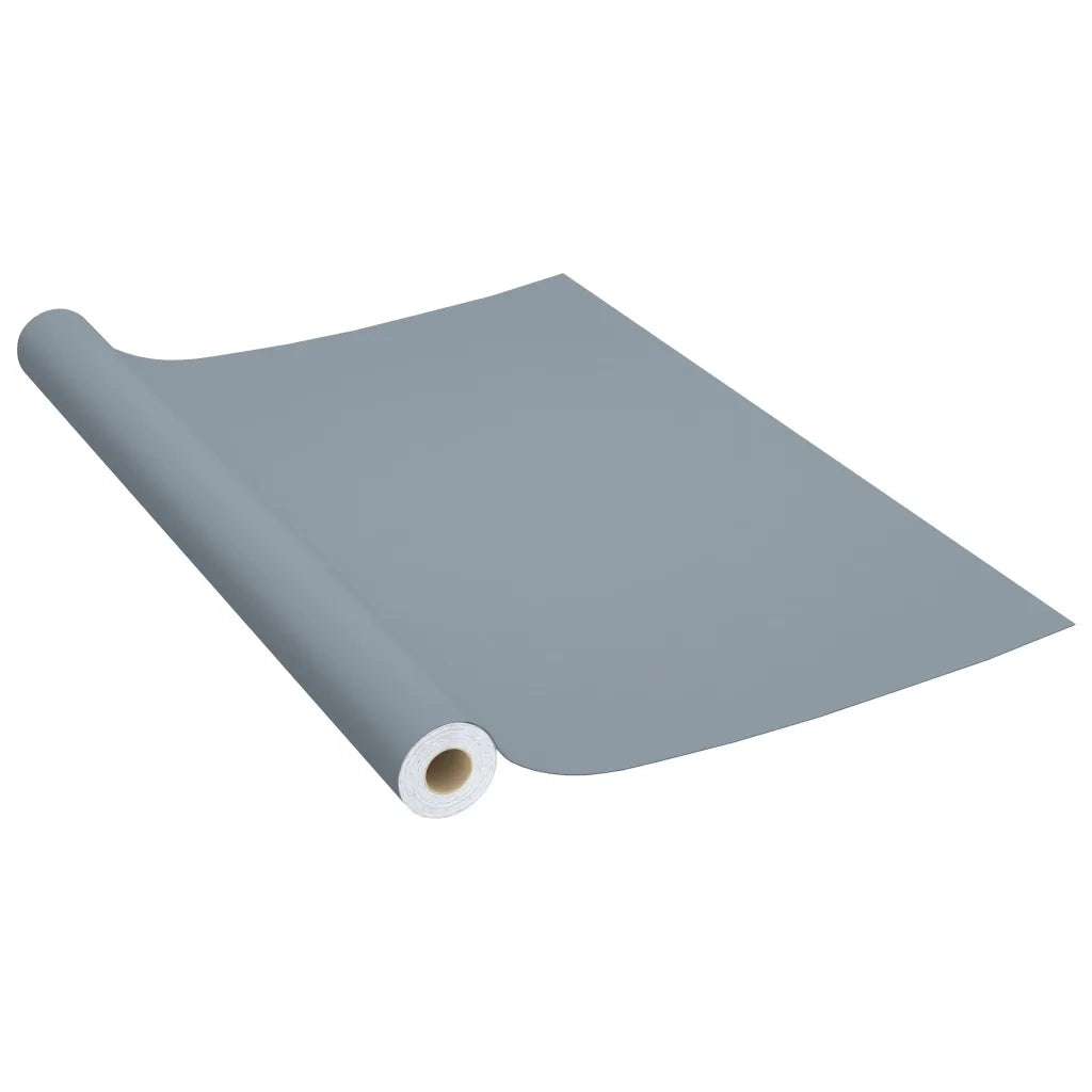 Pellicola Autoadesiva per Mobili Grigia 500x90 cm in PVC CFW3964368