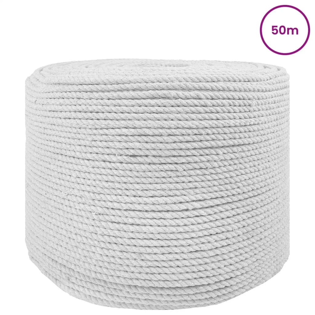 Corda Bianco 0,6 x 0,6 x 5000 cm Cotone 42011849