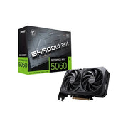 Msi vga geforce rtx 5060, rtx 5060 8g shadow 2x oc, 8gb gddr7, hdmi/dp*3, atx, dual fan, oc, bulk ed - RTX 5060 8G SHADOW 2X OC BULK