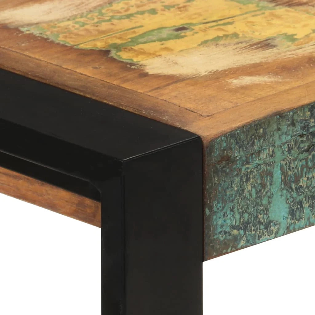 Buffet credenza cassettiera armadio mobile contenitore organizer per cucina soggiorno salotto 120 x 30 x 75 cm legno massello di recupero marrone 02_0029539