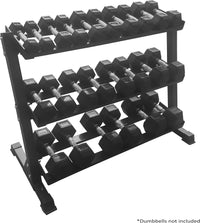 Rack manubri 3 livelli – 600 kg – nero