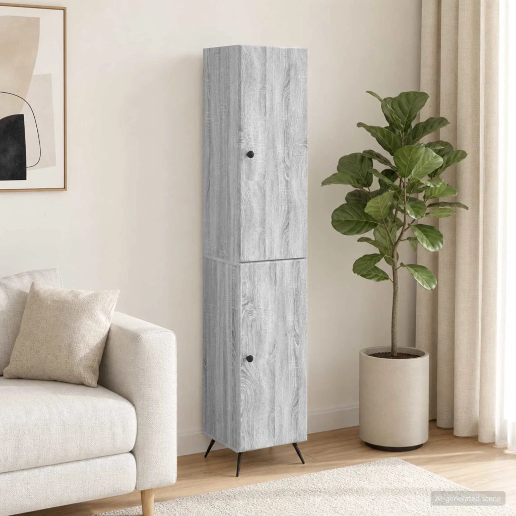 Set di armadi 2 pcs Sonoma grigio Legno ingegnerizzato 3416877