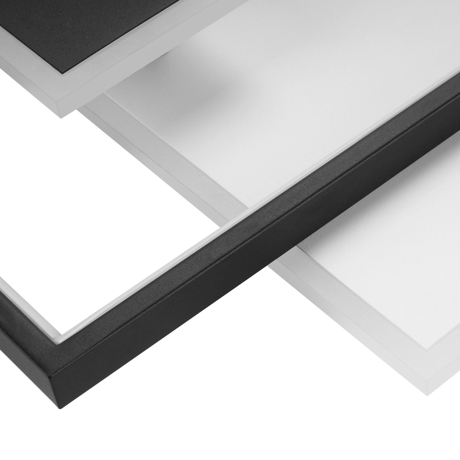 ZMH Lampada da soffitto LED 62W nera dimmerabile con telecomando 2 faretti per soggiorno