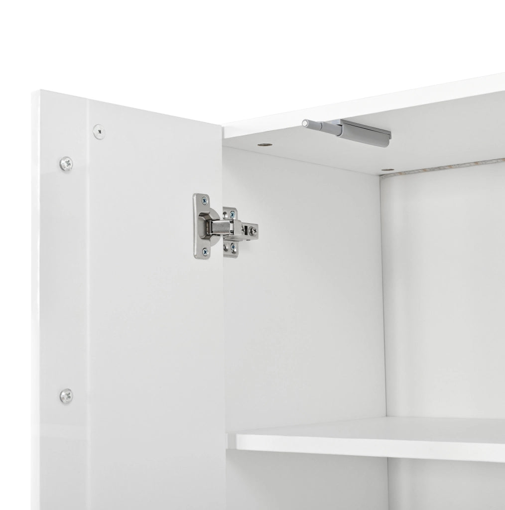 Armadio alto bianco LED con controllo App 70x35x180 cm
