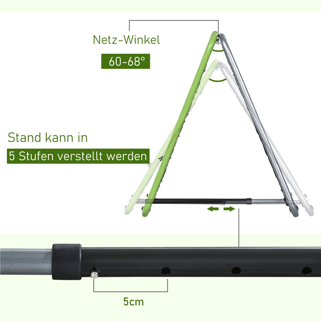 Rimbalzino per Calcio e Baseball ¨C Minimal ¨C Verde e Nero 75x75x64 cm
