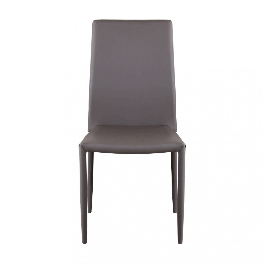 Sedia Cammie 41x50x91 h cm in Similpelle Marrone