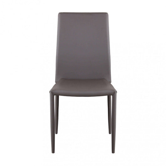 Sedia Cammie 41x50x91 h cm in Similpelle Marrone