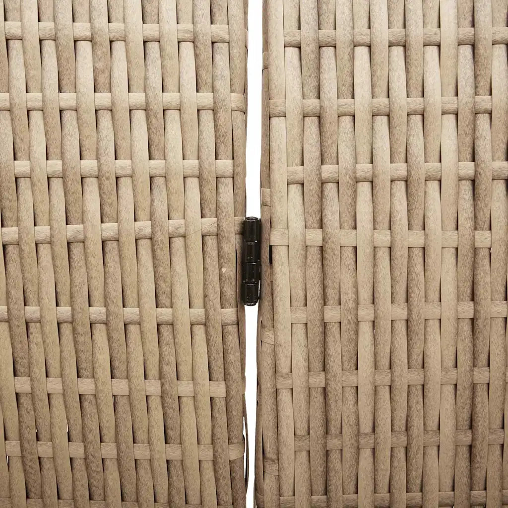 Divider per stanze | Paravento | Divisorio Ambienti Beige 146 x 200 cm polyrattan