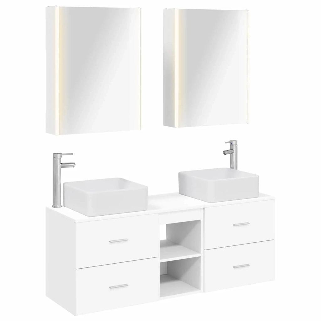 Set di mobili per il bagno 5 pcs Bianco 3406767