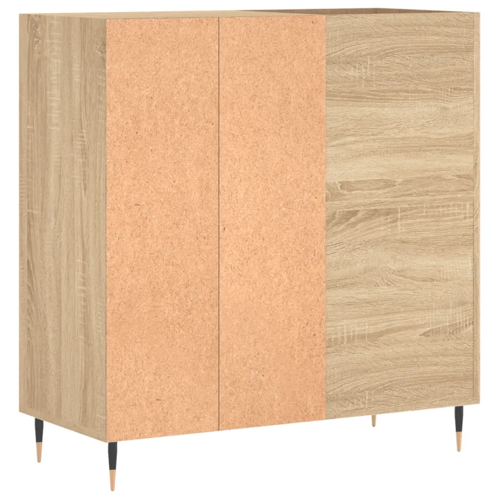 Mobile Porta Dischi Rovere Sonoma 84,5x38x89 Legno Multistrato 831767