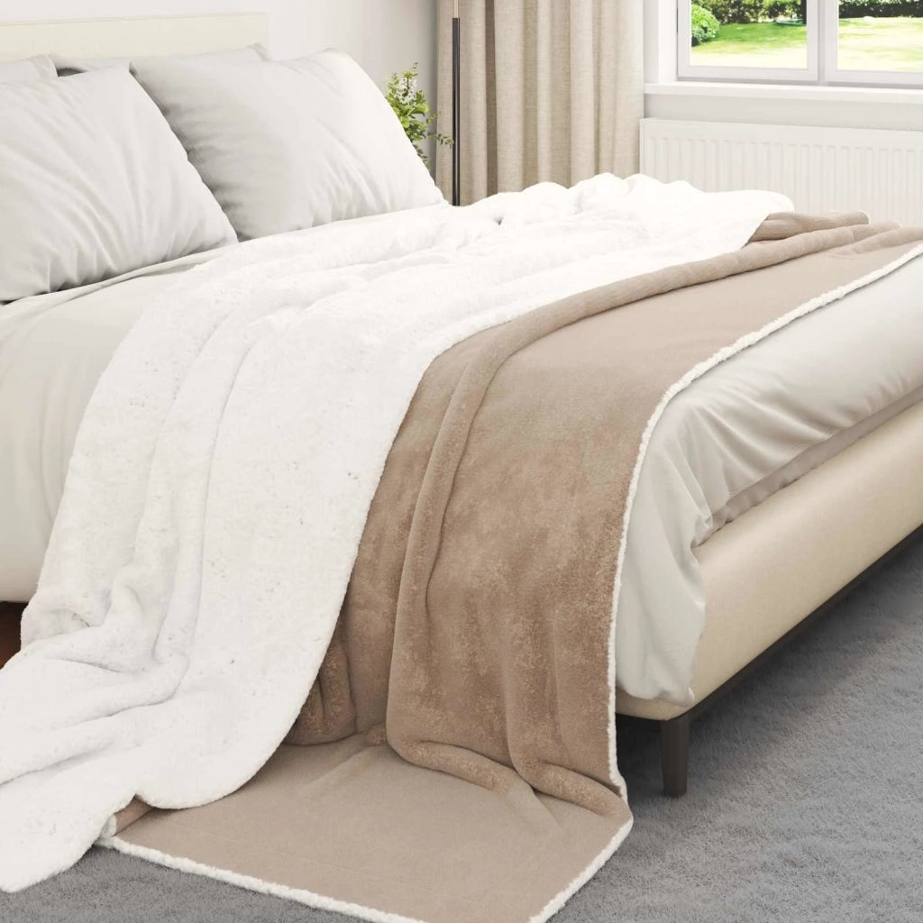 Coperta Cammello 220 x 240 cm Panno 42016979