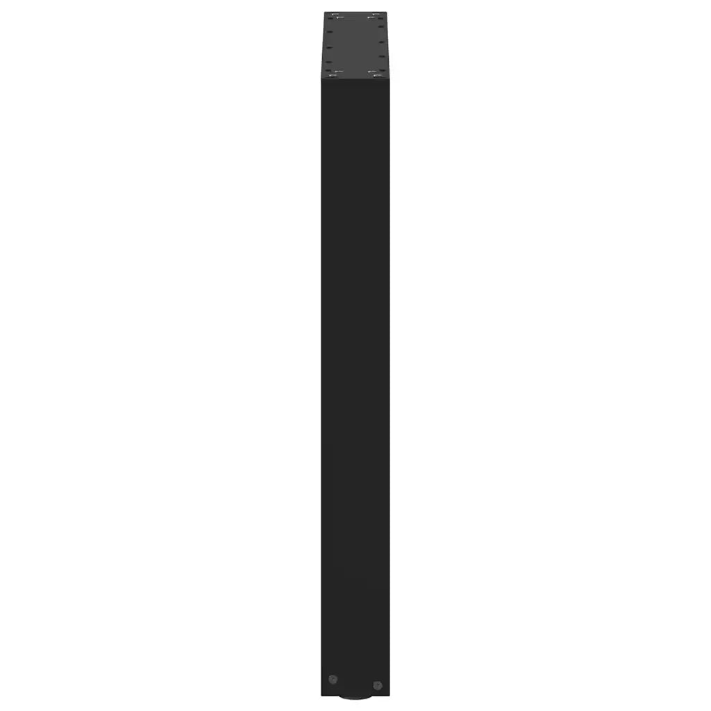 Gambe per tavolo da pranzo a forma di U 3 pz nere 70x(72-73) cm in acciaio 4013200