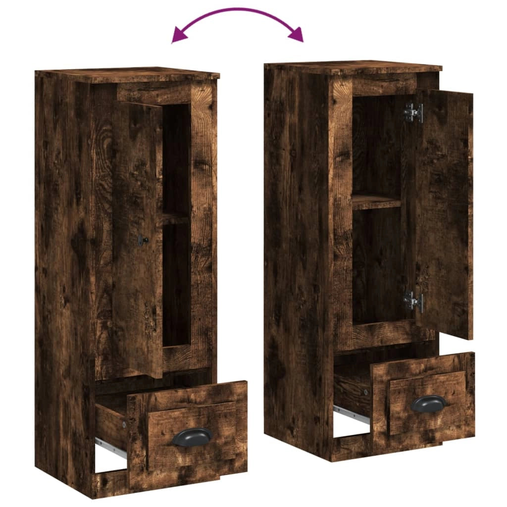 Buffet credenza cassettiera mobiletto mobile contenitore organizer cucina soggiorno salotto alto 36 x 35,5 x 103,5 cm legno ingegnerizzato marrone 02_0033349