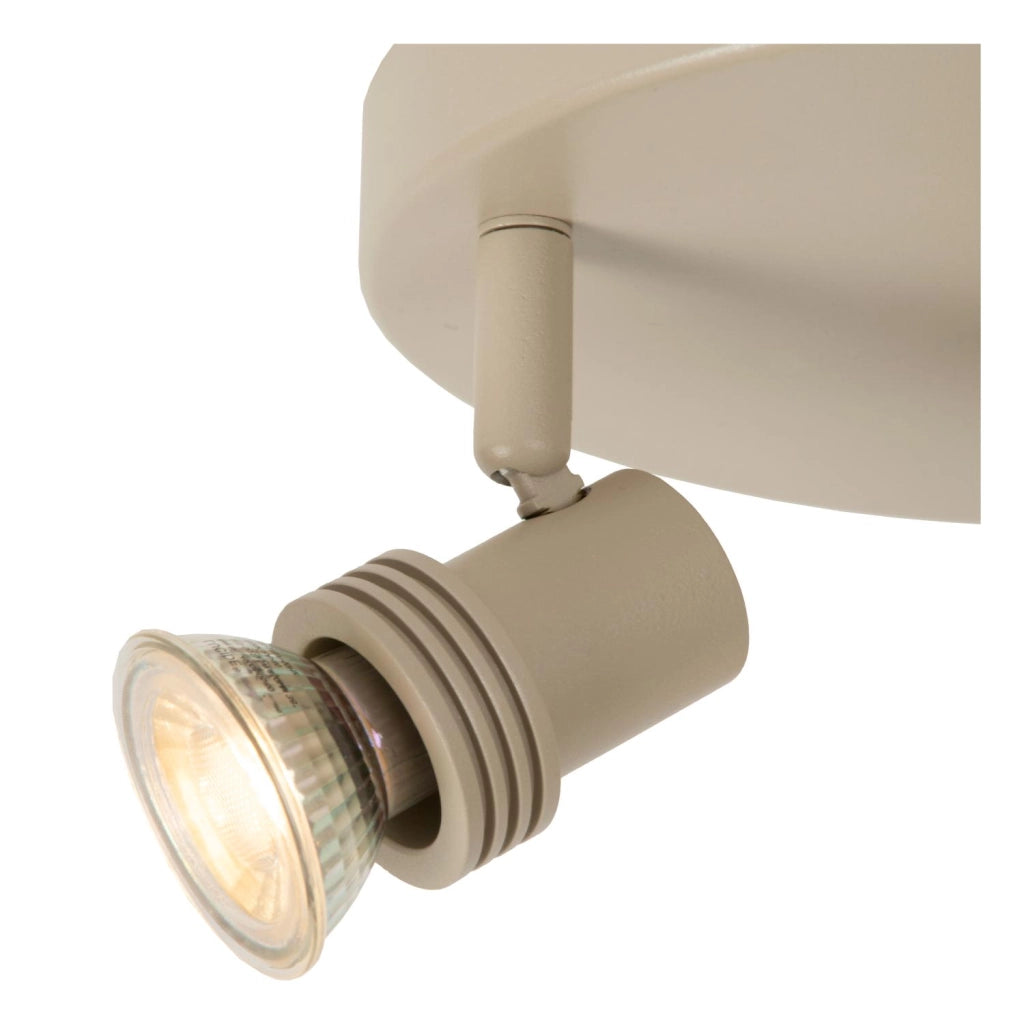 Faretto da soffitto 3x GU10 taupe metallo KIANTI