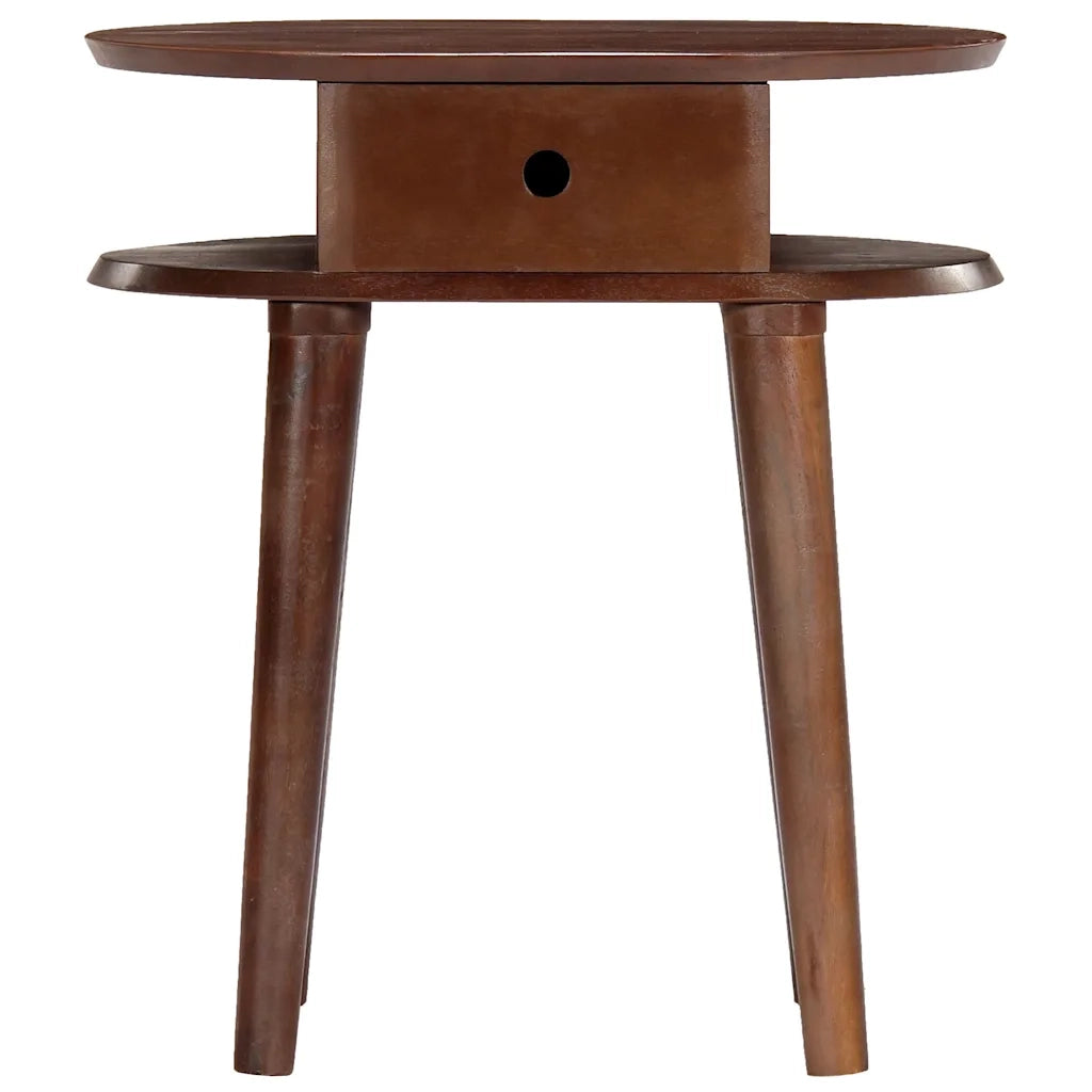 Comodino 50x35x55 cm in Legno Massello di Acacia 282871