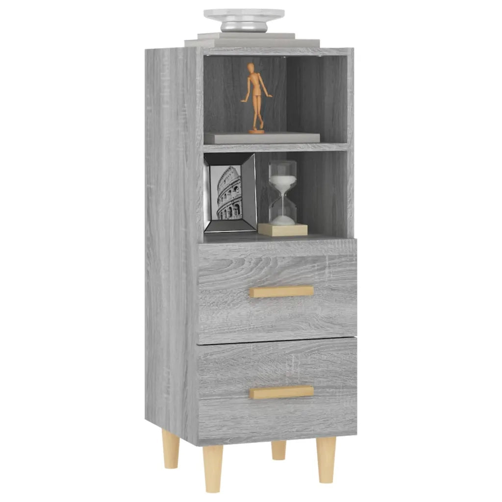 Credenza Grigio Sonoma 34,5x34x90 cm in Legno Multistrato 817415