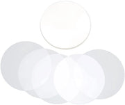 Foglio di protezione per badge 100 pezzi - Materiale PVC - Foglio trasparente di protezione - Protezione per badge - Componenti per bottoni - Adatto per BadgeMaker - Foglio di protezione per badge