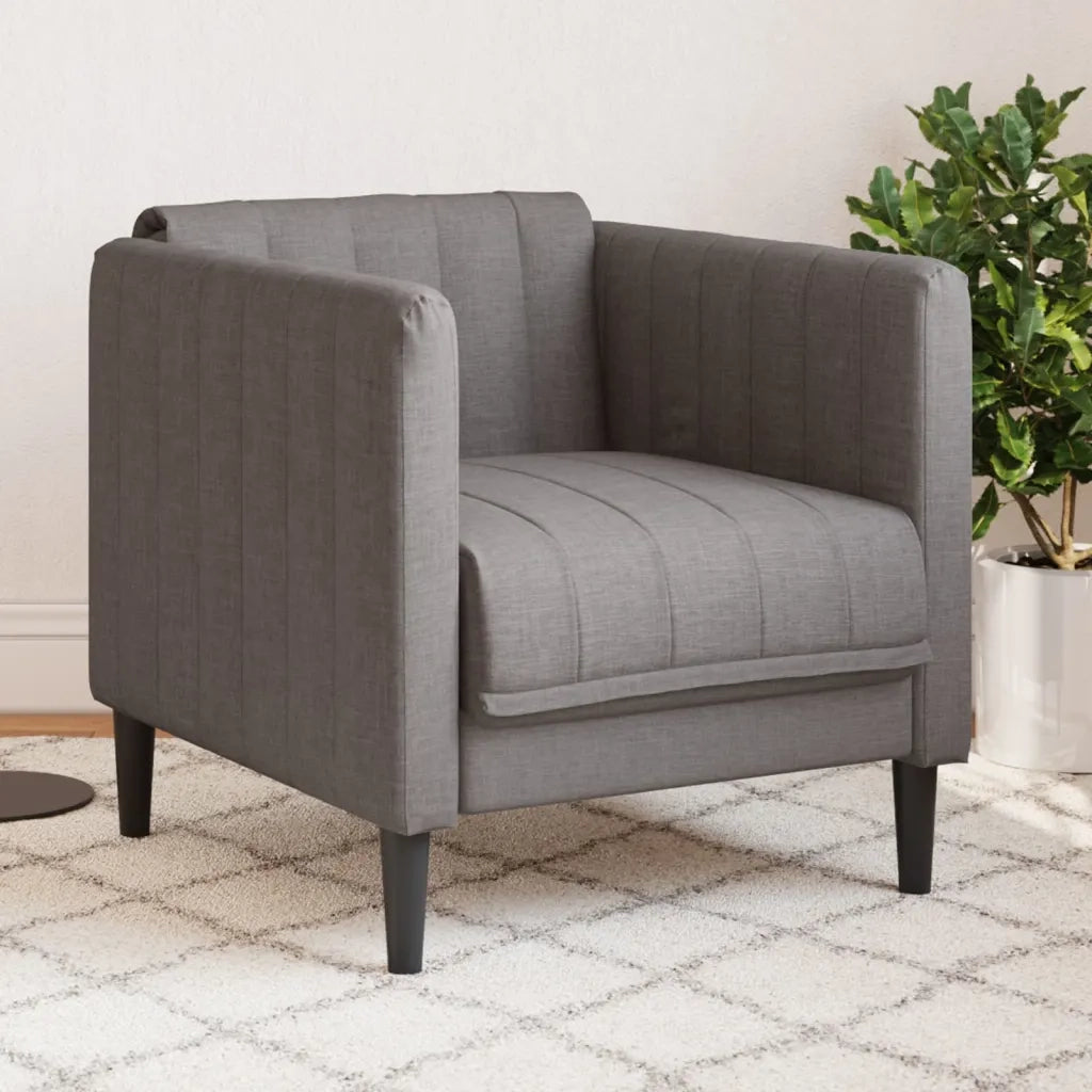 Poltrona-Divano Sedia-Poltroncina Grigio Talpa in Tessuto