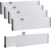 Set di 4 Adattatori di Alimentazione Regolabili per Organizzazione in Cucina, Bagno e Camera da Letto - 27,6-43,5 cm, Plastica, 10 cm Altezza