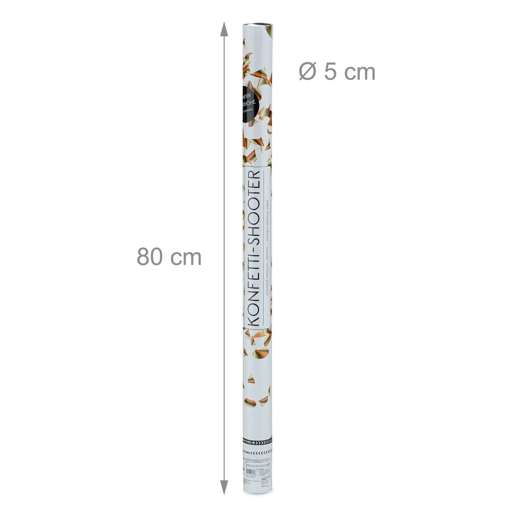 Sparacoriandoli dorati oro 80 x 5 x 5 cm portata 6-8 metri atmosfera festiva in metallo oro 13_0003491