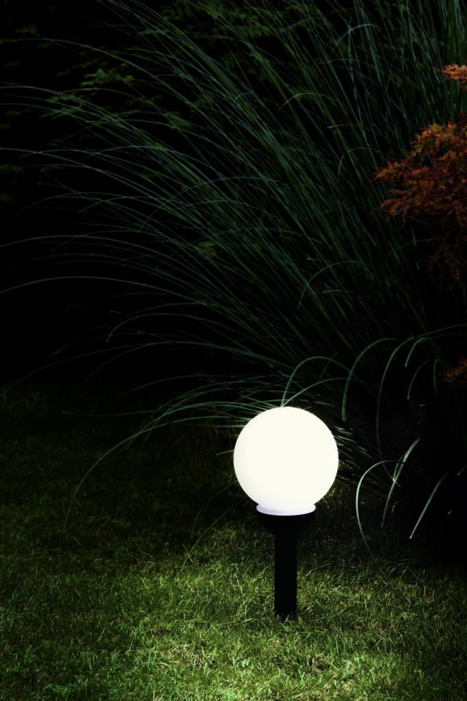 Esterno Solare Moderno Puglia Plastiche Nere Bianco Led 0,1W Ip44