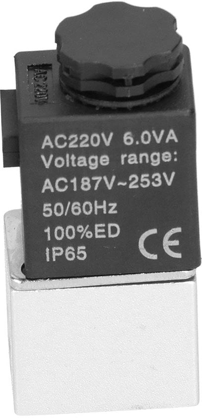 Vitale Componenti - Valvola a Magnete 2 Vie Normale Apertura - Valvola a Magnete in Lega di Alluminio - Pressione di Lavoro 0-0,8 MPa - Temperatura di Lavoro -10/+80℃ - Valvola a Magnete Stabile Elettromagnetica