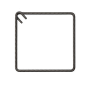 Staffa chiusa antisismica armatura ferro 45 x 45 cm strutture cemento 1 pezzo