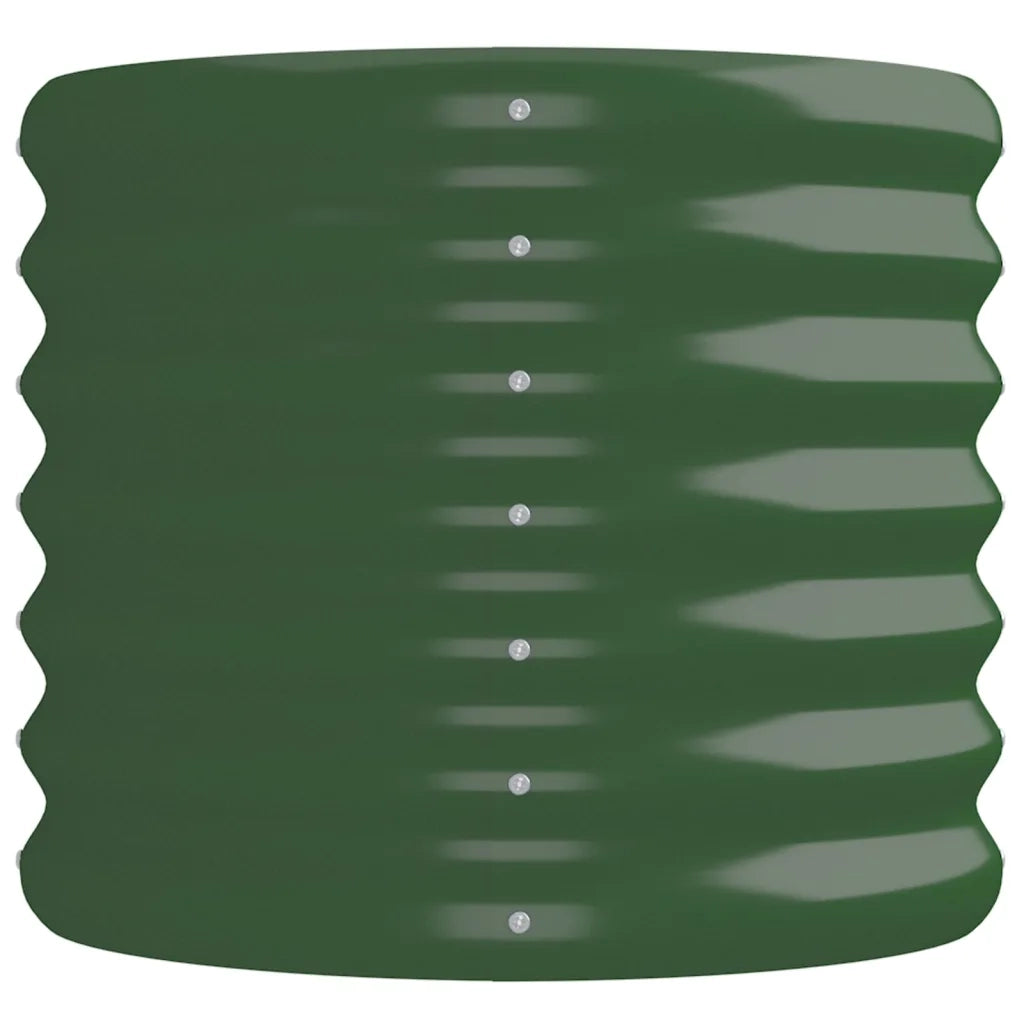 Letto Giardino Acciaio Zincato 224x40x36 cm Verde 318873