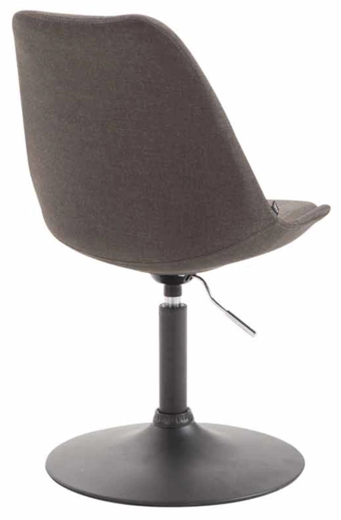 Set di 4 sedie da pranzo in tessuto Maverick grigio scuro,nero